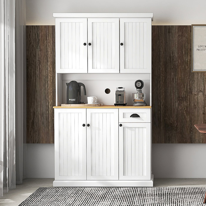 Winston Porter Elov 70" Kitchen Pantry Wayfair